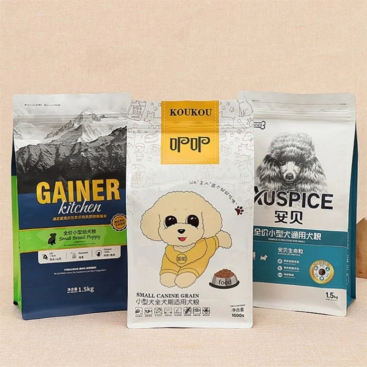 Stand-Up-Papiertüte mit acht seitlichen Siegeln