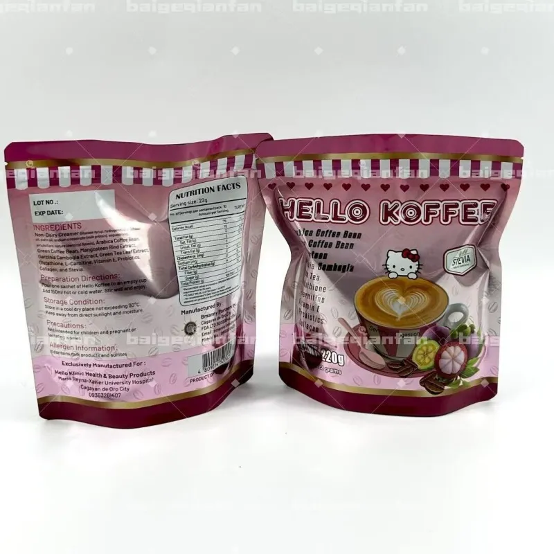 Kundenspezifische Tropfkaffee-Verpackungsbeutel, umweltfreundliche Kunststoff-Aluminiumfolienbeutel, feuchtigkeitsbeständiger Beutel mit hoher Barriere für Tropfgetränke