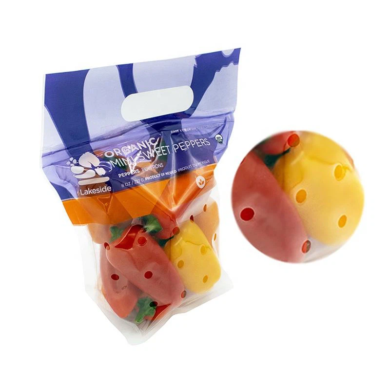 Obst- und Gemüsebeutel mit Löchern